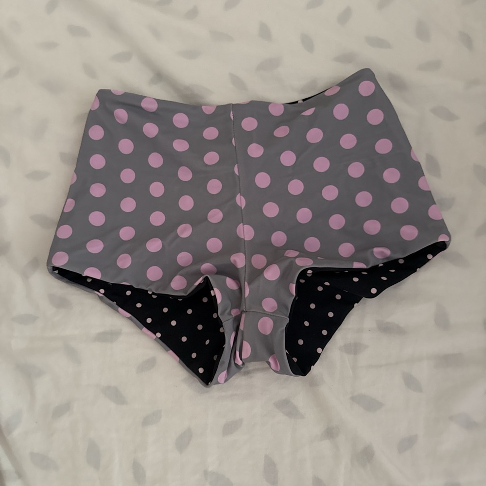 niihai polka dot swim shorts